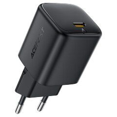 Сетевое зарядное устройство ACEFAST A134 PD67W mini GaN USB-C fast charger (EU) - Black