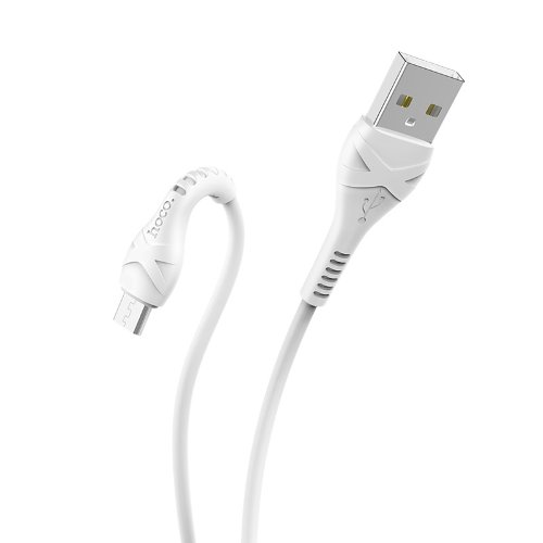 Кабель hoco X37 Cool power charging data cable for Micro - White