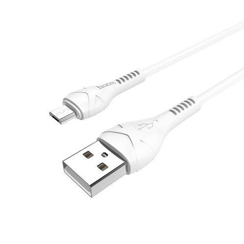 Кабель hoco X37 Cool power charging data cable for Micro - White