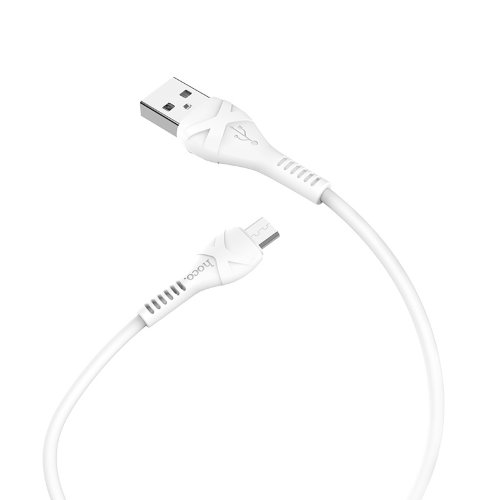 Кабель hoco X37 Cool power charging data cable for Micro - White