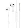 Наушники HOCO M109 pure joy wire control earphones with microphone - White