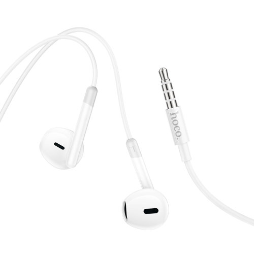 Наушники HOCO M109 pure joy wire control earphones with microphone - White