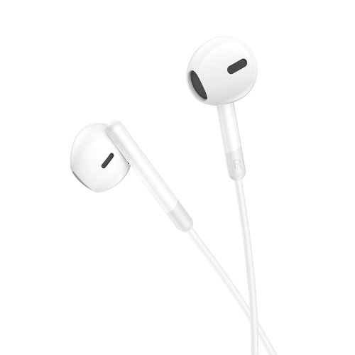 Наушники HOCO M109 pure joy wire control earphones with microphone - White
