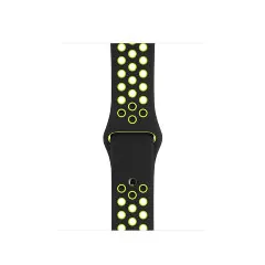 Ремешок Спортивный Apple Watch 42/44/45/49mm - Черно/Салатовый
