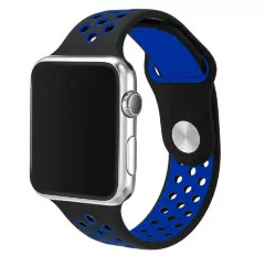 Ремешок Спортивный Apple Watch 38/40/41mm - Черно/Синий