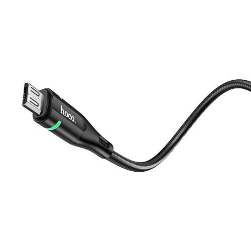 Кабель hoco U93 Shadow charging data cable for Micro - Black