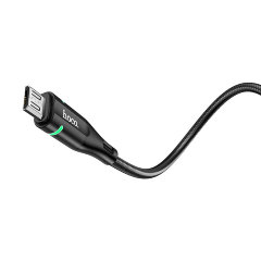 Кабель hoco U93 Shadow charging data cable for Micro - Black