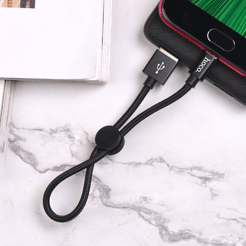 Кабель hoco X35 Premium charging data cable for Micro(L=0.25M) - Black