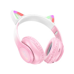 Наушники HOCO W42 cat ears BT headphones - Cherry Blossom