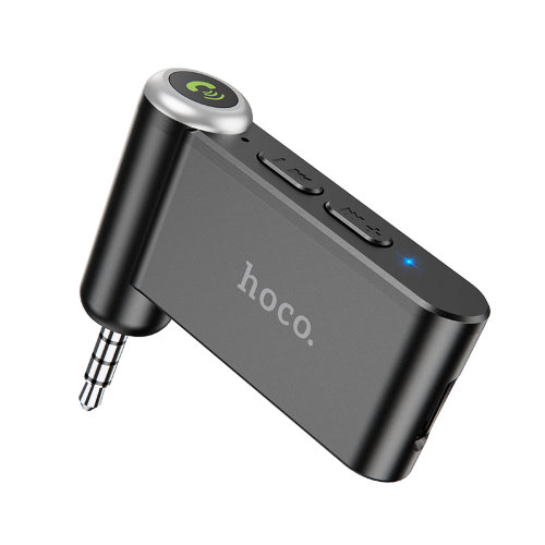 Автомобильный Bluetooth-приемник hoco E58 Magic music car AUX BT receiver - Black
