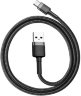 Кабель Baseus cafule Cable USB For Type-C 2A 2M (CATKLF-CG1) - Gray+Black