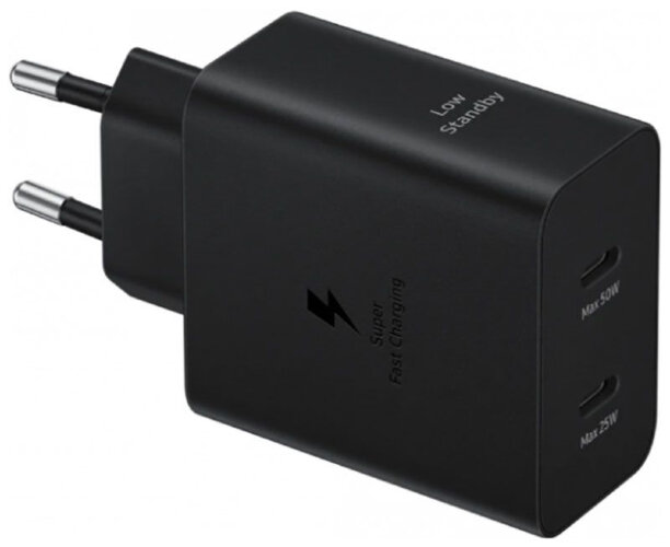 Сетевое зарядное устройство Samsung Power Adapter Duo 50W Low Standby EP-T5020 - Black