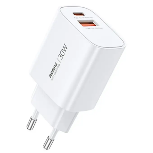 Сетевое зарядное устройство Remax GaN fast charger(U187-C30W) EU - White
