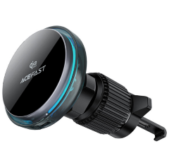 Автомобильное беспроводное зарядное устройство-держатель ACEFAST D61 Qi2 25W magnetic wireless charging car holder - Metal gray