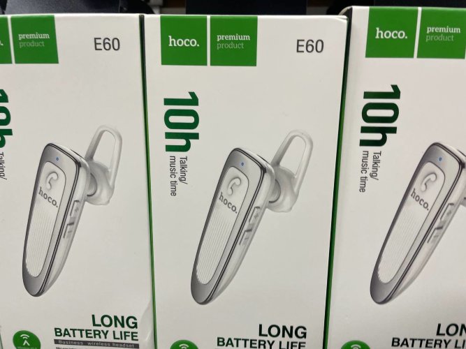 Гарнитура hoco E60 Brightness business BT headset - White