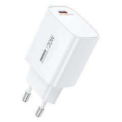 Сетевое зарядное устройство Remax GaN fast charger(U187-C20W) EU - White