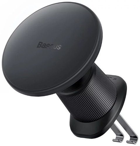 Автодержатель с беспроводной зарядкой Baseus CW01 Magnetic Wireless Charging Car Mount Air Vent Version 15W (C40141001111-00) - Черный
