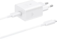Сетевое зарядное устройство Samsung Power Adapter 45W Low Standby + Кабель USB-C to USB-C EP-T4511 - White