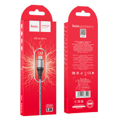 Кабель Hoco X50 Excellent charging data cable for Micro - Gray