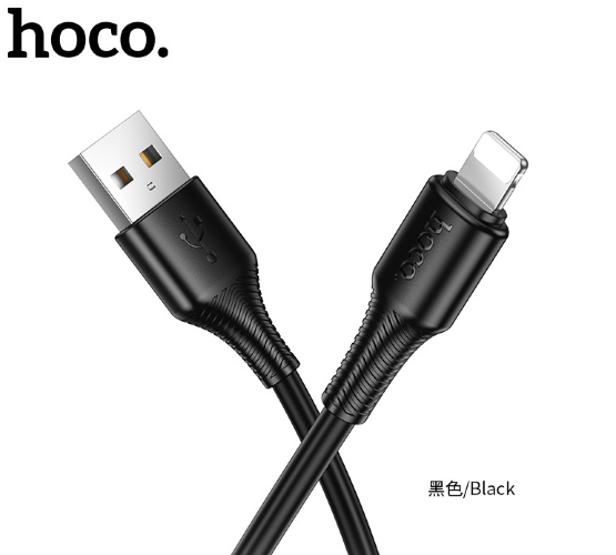 Кабель HOCO X120 Beneficio charging data cable IP (packaged) Black