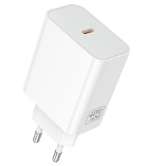 Зарядное устройство HOCO C162A Source single port PD40W Charger(EU) - White