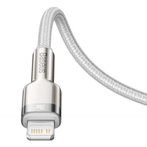 Кабель Baseus Cafule Series Metal Data Cable Type-C to iP PD 20W 1m (CATLJK-A02) - White