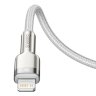 Кабель Baseus Cafule Series Metal Data Cable Type-C to iP PD 20W 1m (CATLJK-A02) - White