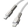 Кабель Baseus Cafule Series Metal Data Cable Type-C to iP PD 20W 1m (CATLJK-A02) - White