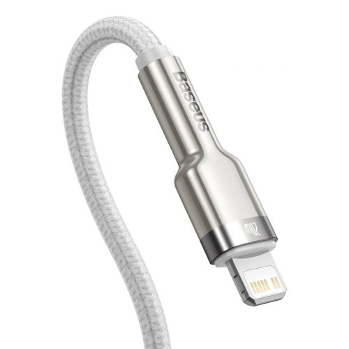 Кабель Baseus Cafule Series Metal Data Cable Type-C to iP PD 20W 1m (CATLJK-A02) - White