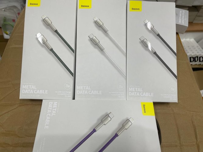 Кабель Baseus Cafule Series Metal Data Cable Type-C to iP PD 20W 1m (CATLJK-A02) - White