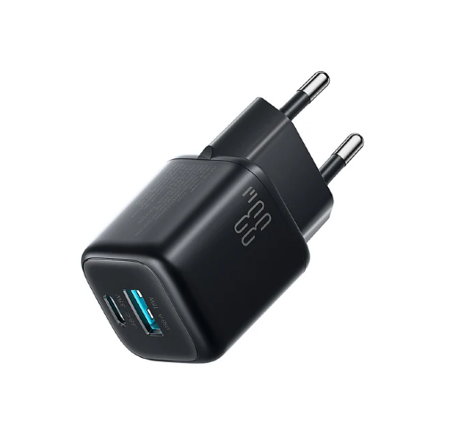 Сетевое зарядное устройство JoyRoom JR-TG7 33W Dual-Port Charger EU) Black