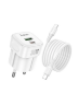 Зарядное устройство HOCO C167A Surpass PD30W+QC3.0 Charger Set(Type-C toType-c) - White