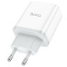 Зарядный конвертер Hoco C104A stage single port PD20W charger (EU) - White