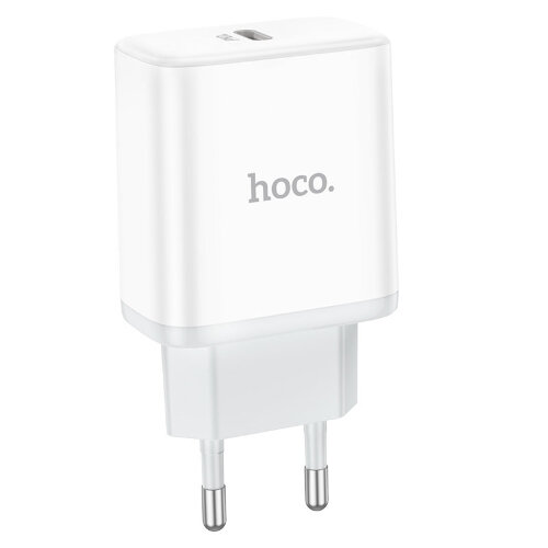 Зарядный конвертер Hoco C104A stage single port PD20W charger (EU) - White