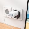 Сетевой адаптер Hoco AC6 Unimpeded universal conversion plug (EU) - Черный