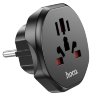 Сетевой адаптер Hoco AC6 Unimpeded universal conversion plug (EU) - Черный