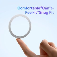 Магнитное кольцо Baseus Halo Series Magnetic Metal Ring 2pcs/pack - Silver (PCCH000012)