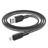 Кабель hoco X69 Jaeger charging data cable for Micro - Черно/Белый