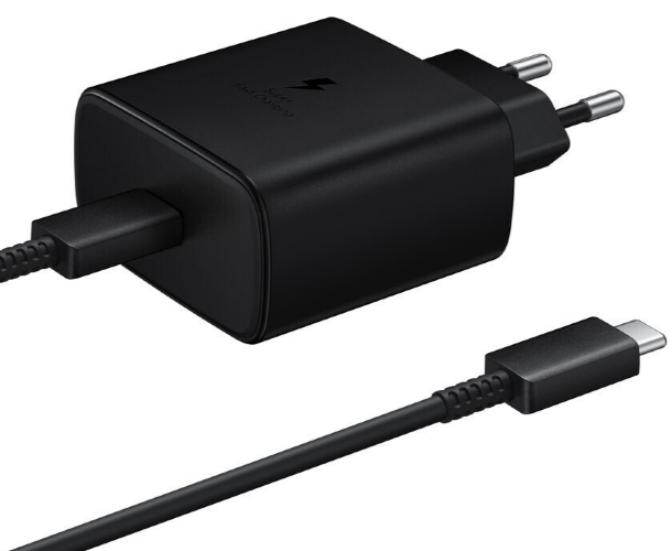 Сетевое зарядное устройство Samsung Adapter 45W + Кабель USB-C to USB-C TA845 - Black