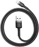 Кабель Baseus cafule Cable USB For lightning 2.4A 0.5M (CALKLF-AG1) - Gray+Black