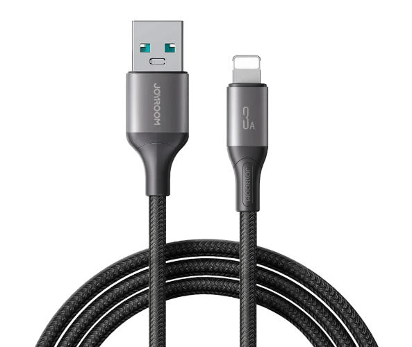 Кабель JoyRoom S-A28 Flash Series 3A Fast Charging Data Cable (USB-A to Lightning) 1m-Black