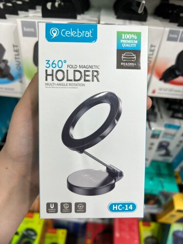 Держатель Celebrat HC-14 Vehicle Magnetic Suction Bracket - Black