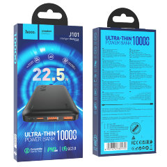 Power Bank Hoco J101 Astute 22.5W fully compatible power bank(10000mAh) - Black