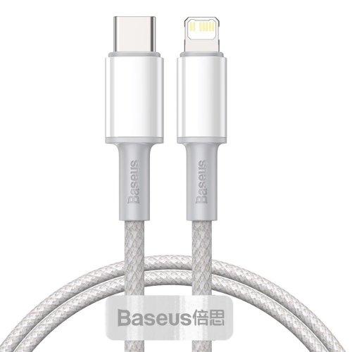 Кабель Baseus High Density Braided Fast Charging Data Cable Type-C to iP PD 20W 1m (CATLGD-02) - White