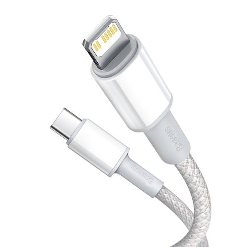 Кабель Baseus High Density Braided Fast Charging Data Cable Type-C to iP PD 20W 1m (CATLGD-02) - White