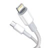 Кабель Baseus High Density Braided Fast Charging Data Cable Type-C to iP PD 20W 1m (CATLGD-02) - White