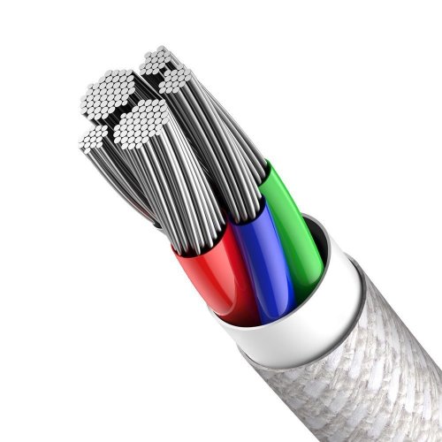 Кабель Baseus High Density Braided Fast Charging Data Cable Type-C to iP PD 20W 1m (CATLGD-02) - White