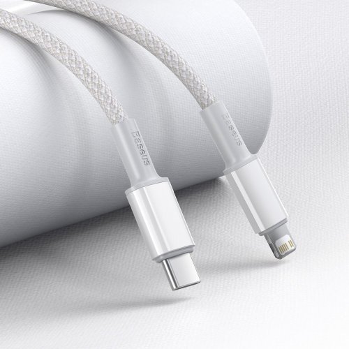 Кабель Baseus High Density Braided Fast Charging Data Cable Type-C to iP PD 20W 1m (CATLGD-02) - White