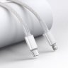 Кабель Baseus High Density Braided Fast Charging Data Cable Type-C to iP PD 20W 1m (CATLGD-02) - White