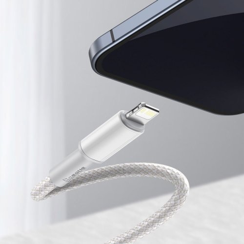 Кабель Baseus High Density Braided Fast Charging Data Cable Type-C to iP PD 20W 1m (CATLGD-02) - White